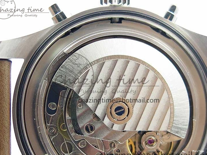 MIROTIME 0414 Pilot Chrono IW377726 ZF 1:1 Best Edition Green Dial on Brown Leather Strap A Trendsetting 7125